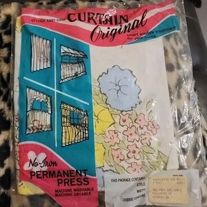 CURTAIN ORIGINAL 66" x 11" valance floral cute Vintage retro cool